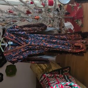 Blue & Orange Boho Dress Size Large